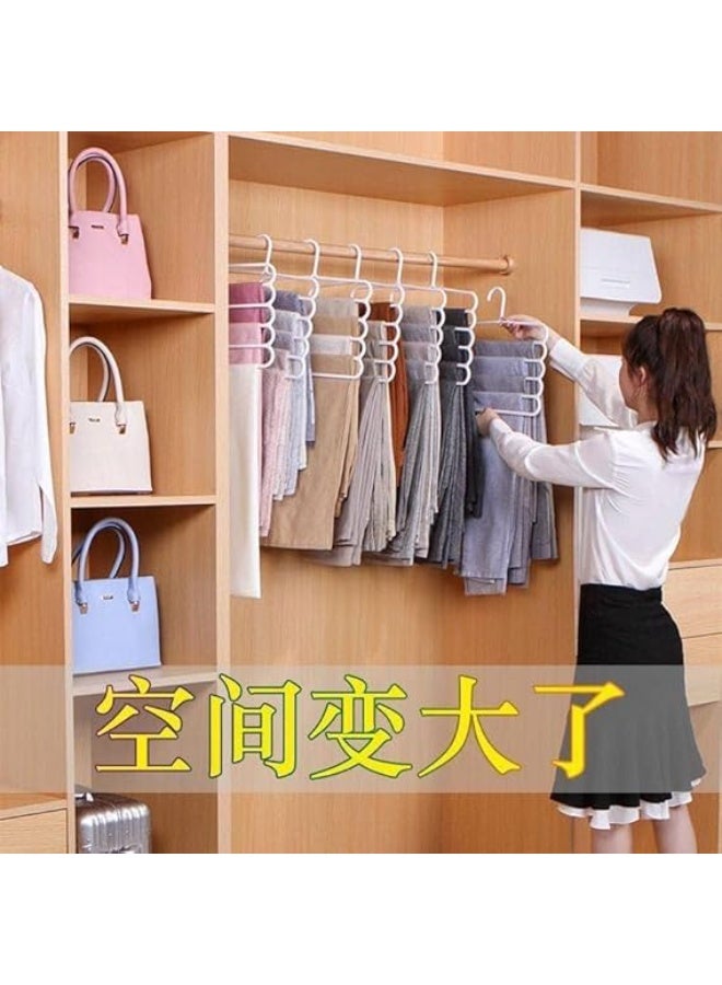 "Multi-purpose spiral metal pants hanger with an innovative and practical design. It helps you hang multiple pieces of clothing in a small space inside your wardrobe, giving you neat organization and excellent space-saving. (2 pieces) (TG)" - Image 2